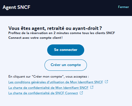 Connexion agents