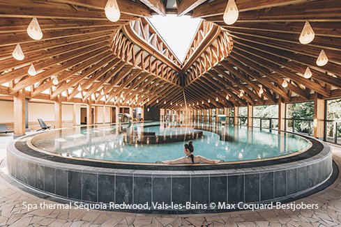 Spa thermal Séquoïa Redwood, Vals-les-Bains © Max Coquard-Bestjobers