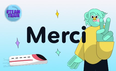 Merci Train Sticker Team Train