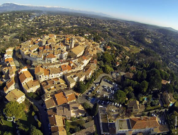 Mougins vu du ciel, Côte d'Azur, France