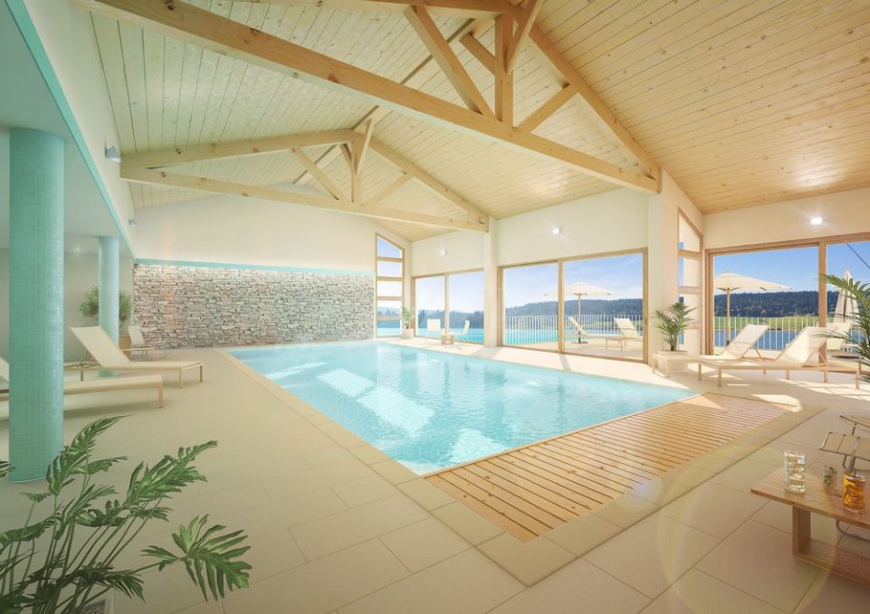 Piscine Hôtel Spa Les rives sauvage
