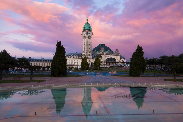 Limoges au coucher du soleil