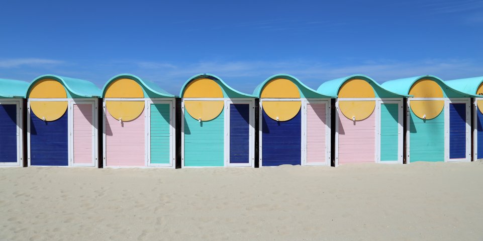 Cabines de plage, Dunkerque