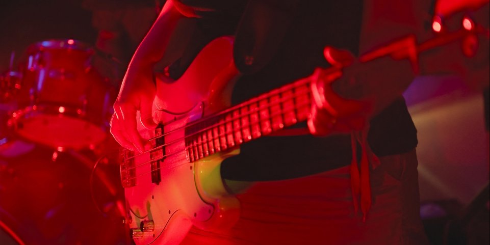 guitare basse concert rock pop 