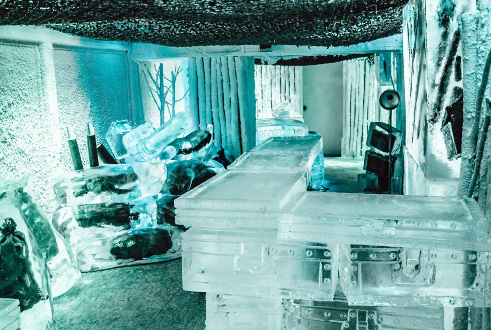 Hôtel glace paris Kube Ice bar gelé