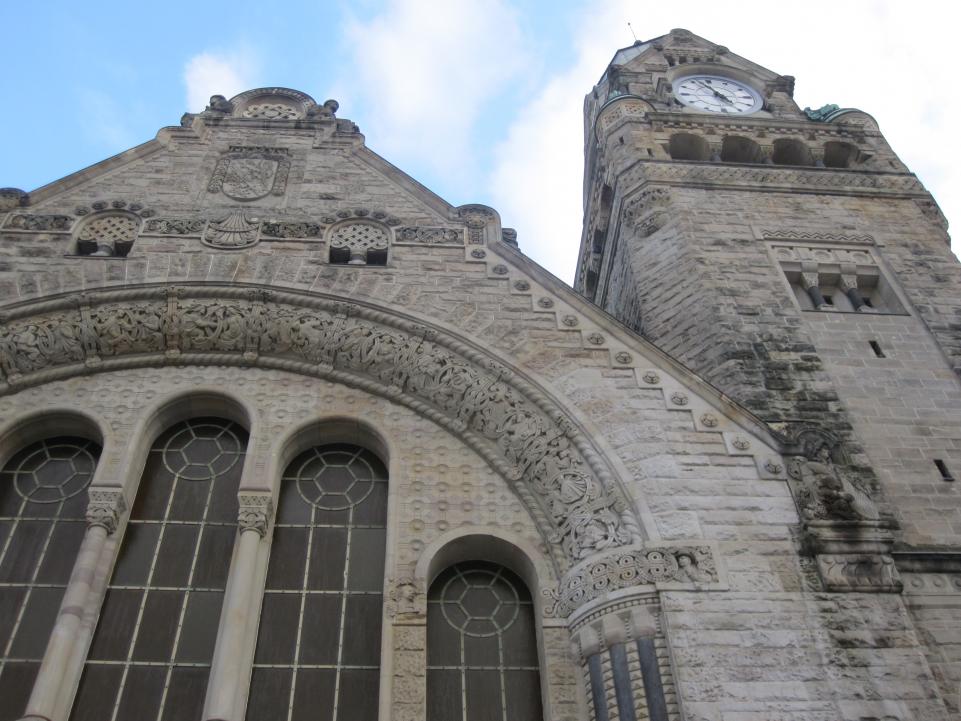 La gare de Metz dans le quartier impérial