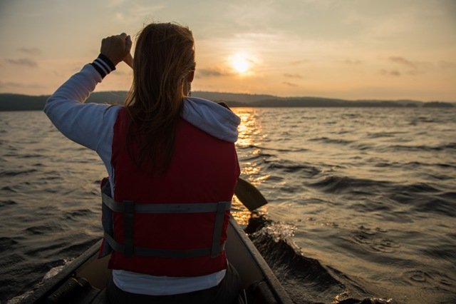 Kayak sur le lac taureau 
