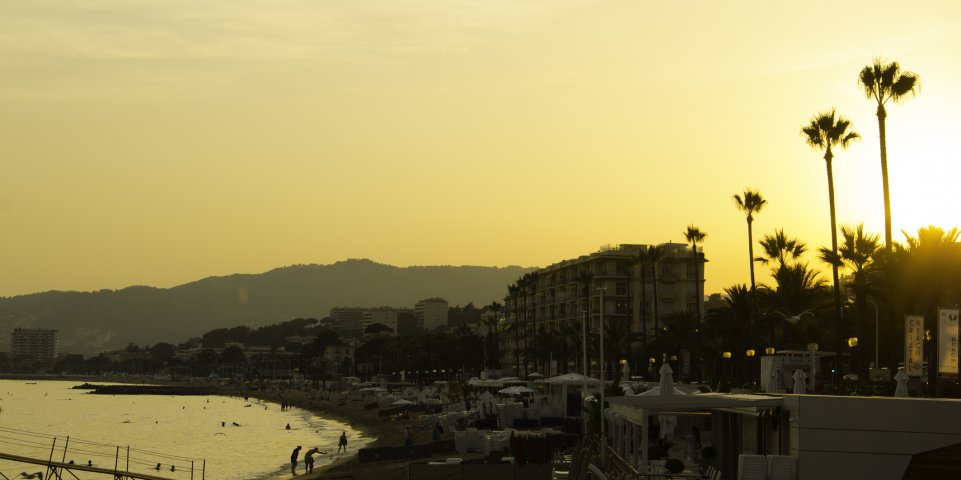 cannes sunset