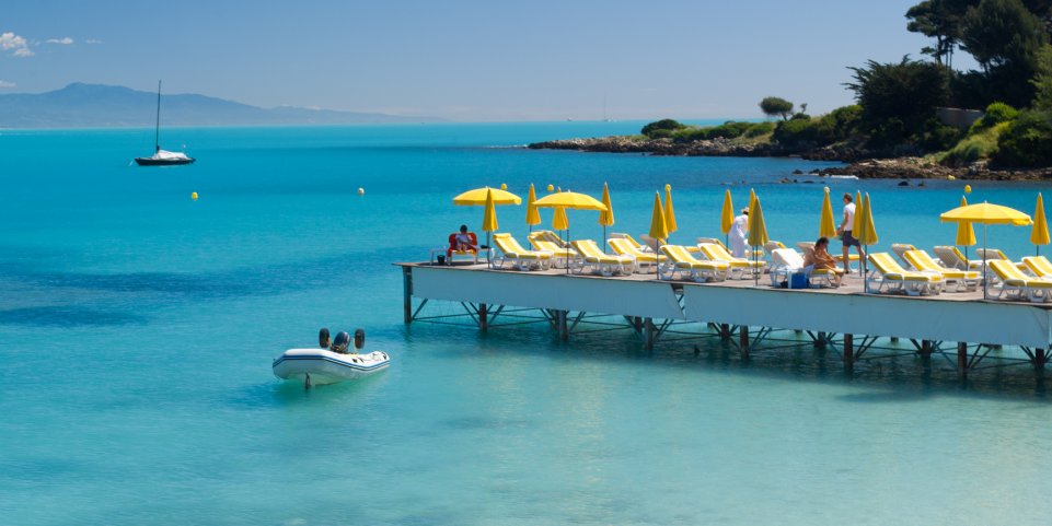 Plage de la Garoupe à Antibes