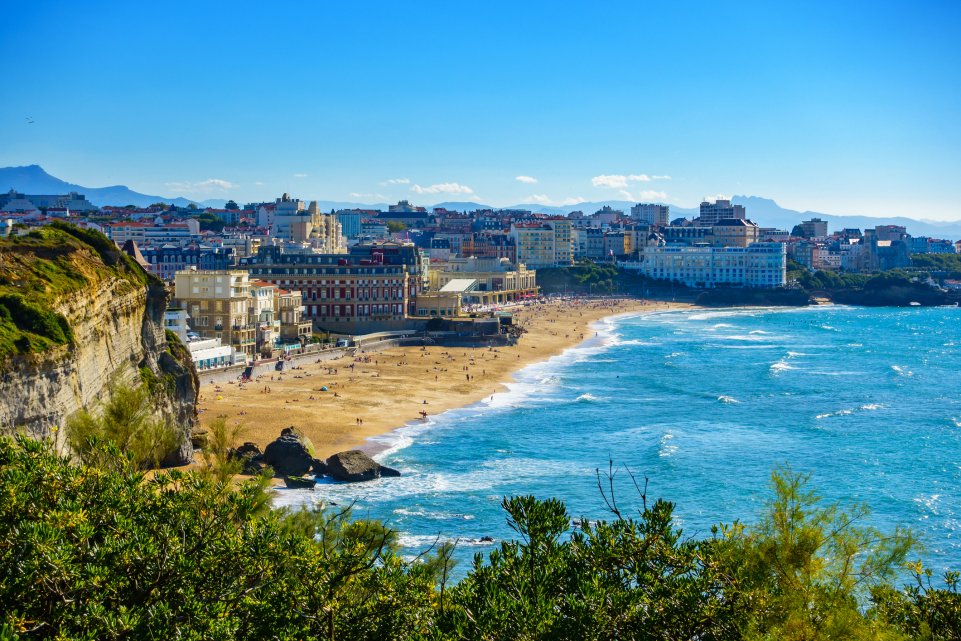 grande plage de Biarritz suisse