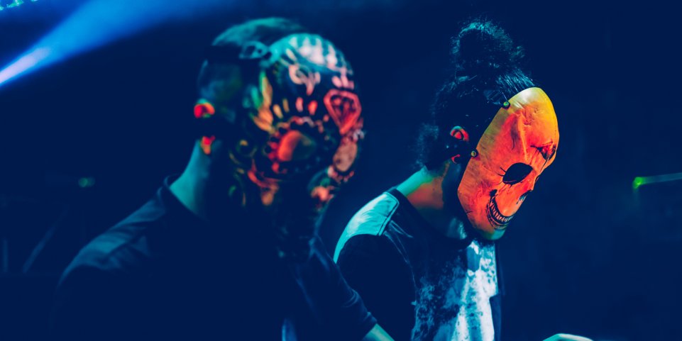 DJ techno masques