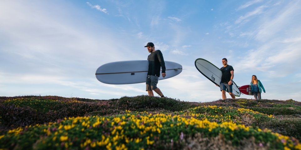 surfeurs fleurs bretagne 