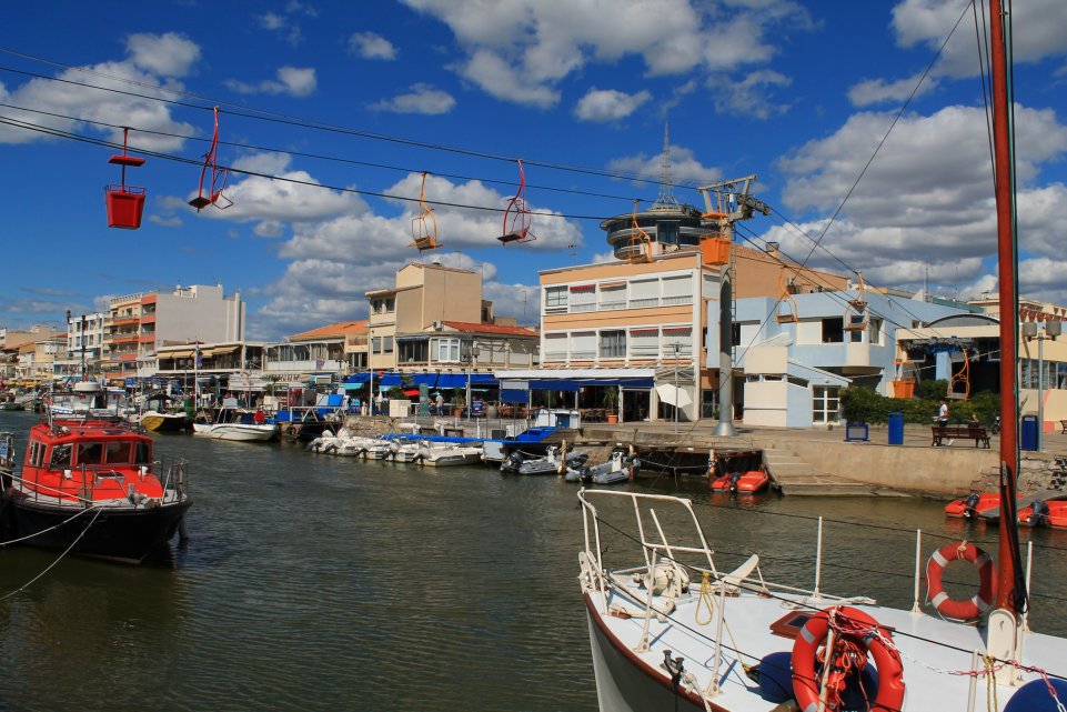Vue sur le canal de Palavas-les-Flots