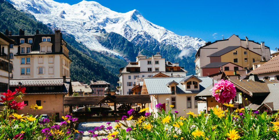 Chamonix Mont Blanc en été