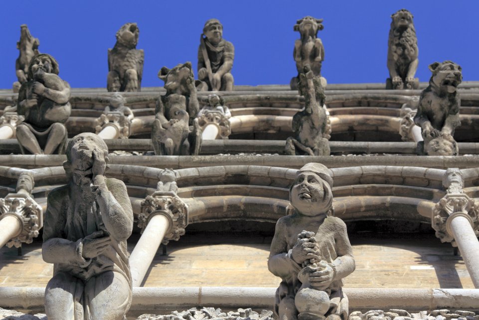 Façade de l'Eglise Notre-Dame de Dijon