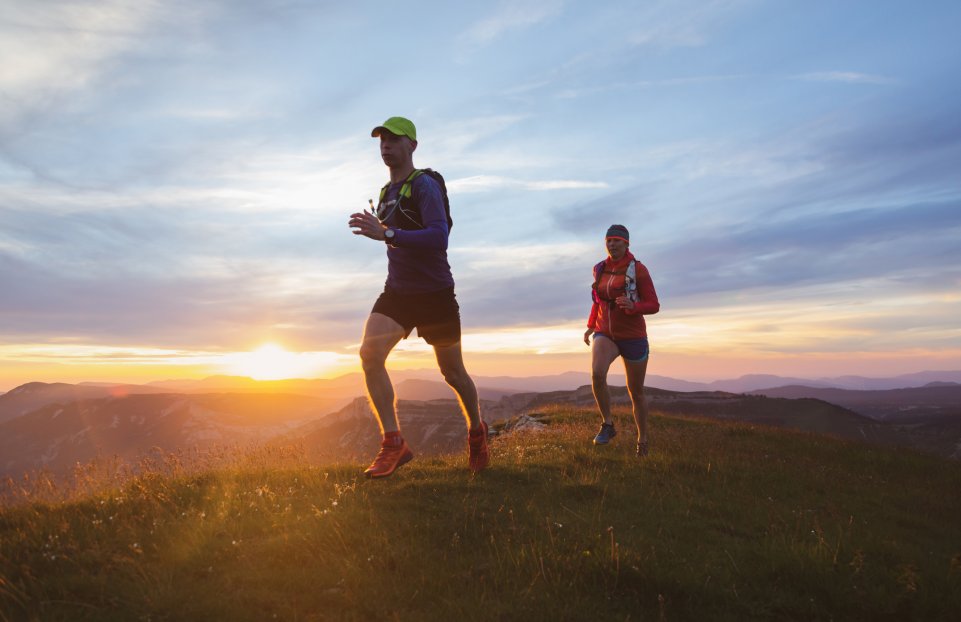 Trail en montagne