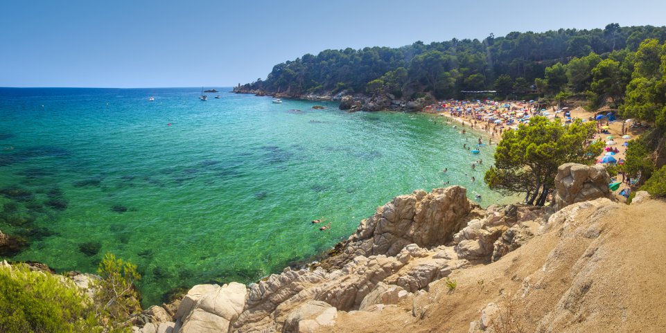 plage Lloret de Mar Costa Brava Espagne