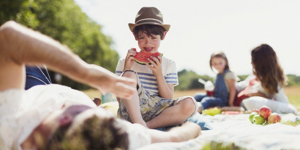 pique nique en famille pasteque