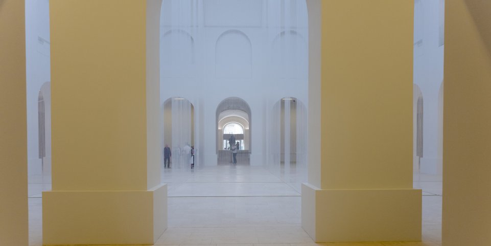 Musée d'art de Nantes, installation de l' artiste Susanna Fritscher