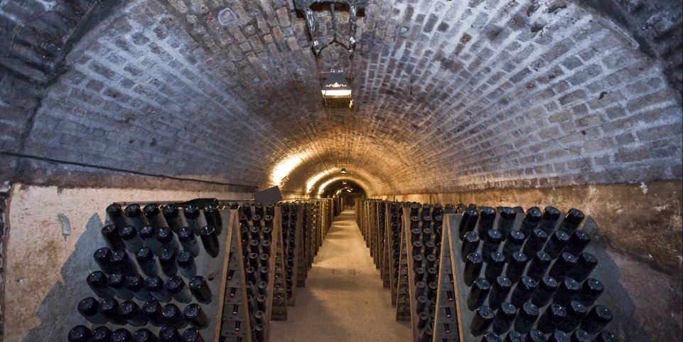 Une cave de champagne à Epernay