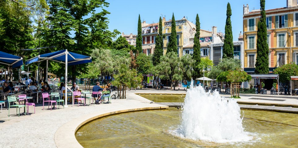 La fontaine du Cours Julien à Marseille