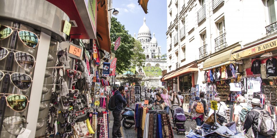 Des boutiques à Montmartre