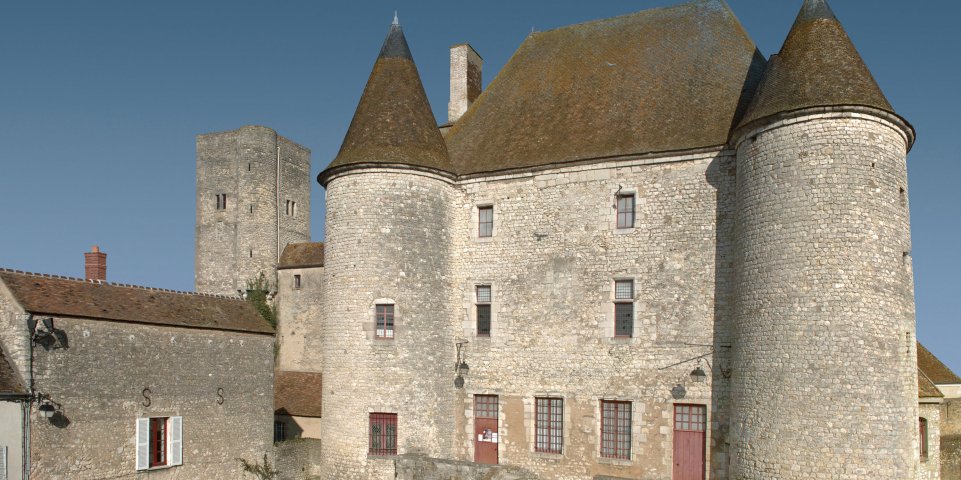 La façade du château de Nemours