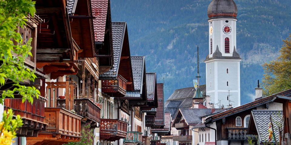 Le village de Garmisch-Partenkirchen