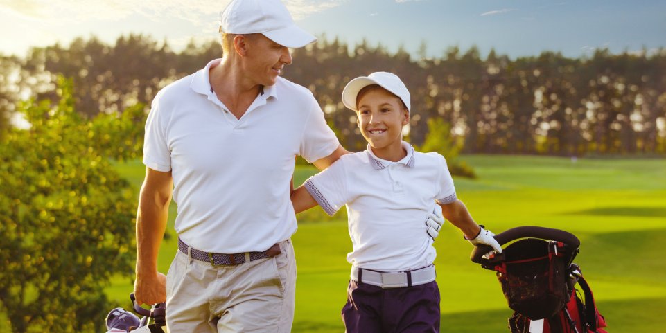 père fils golf