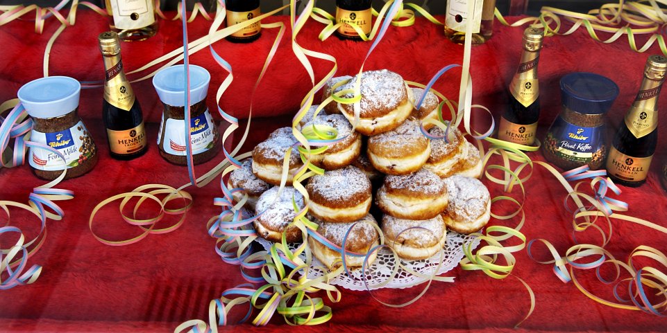 Les beignets vendus lors du Carnaval de Munich