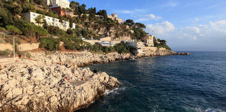 La plage de la Réserve à Nice