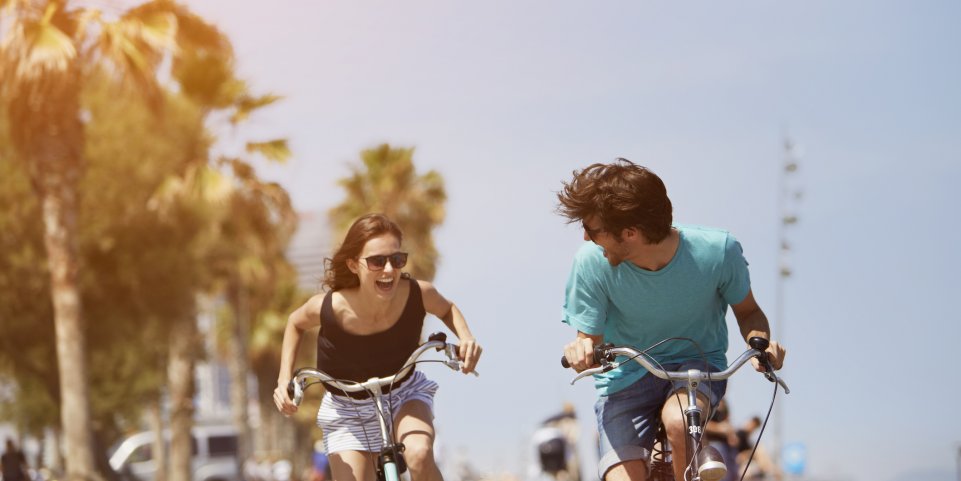 Vélo jeunes soleil