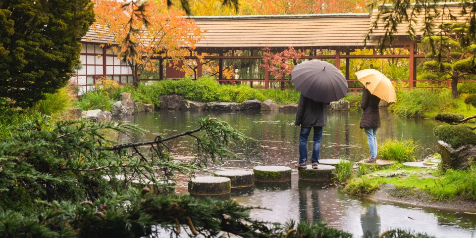 Nantes jardin japonais couple