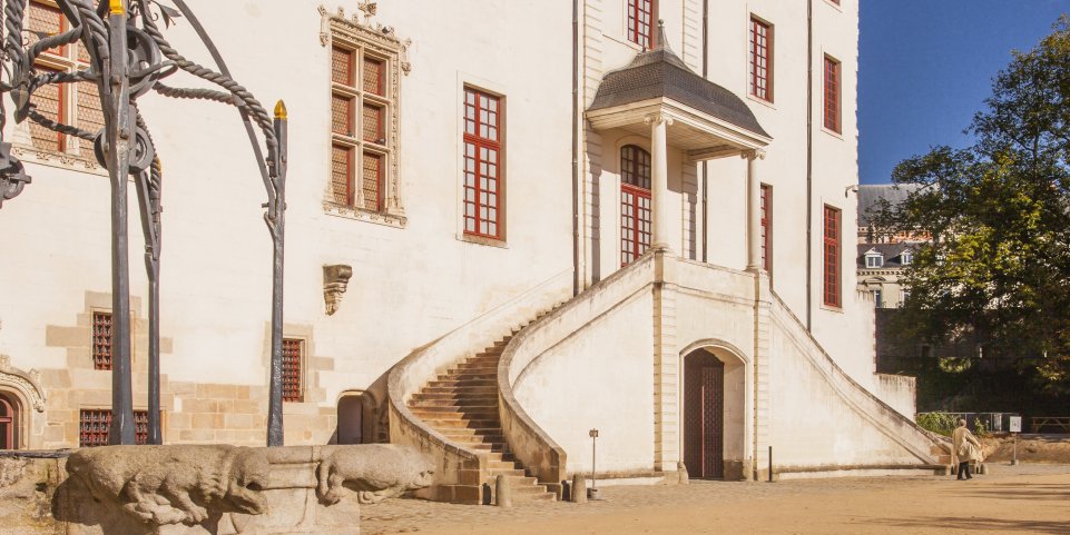 La cour du château des Ducs de Bretagne à Nantes