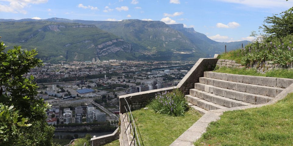 La Bastille à Grenoble, vue sur la ville