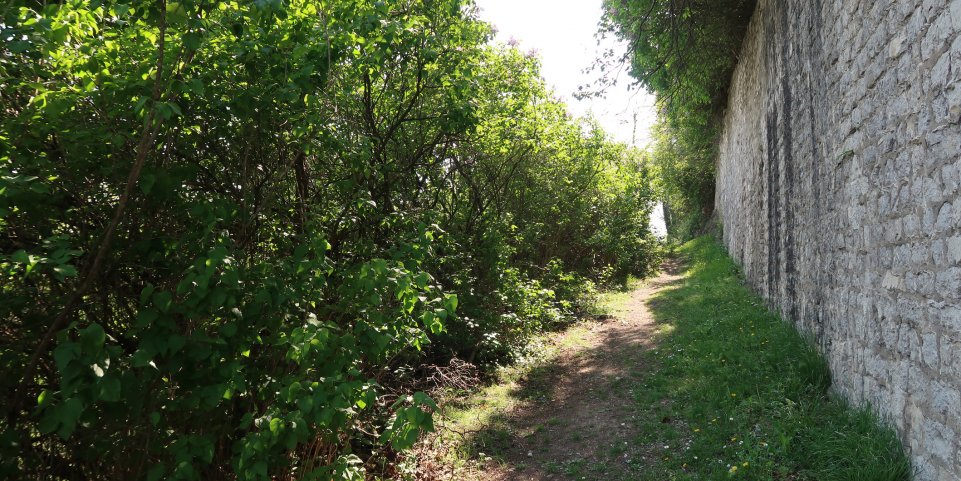 Chemin à la Bastille de Grenoble