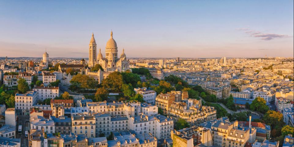 La butte Montmartre et le Sacré Coeur