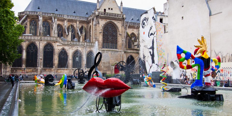 Fontaine, Beaubourg, Paris