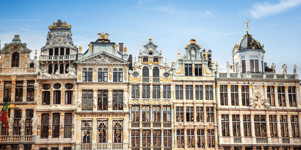 Les façades de la Grand-Place à Bruxelles en Belgique