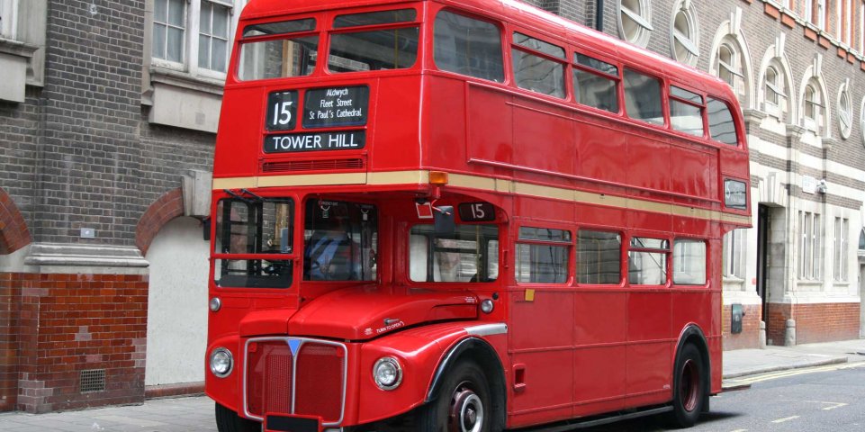 Bus rouge à Londres