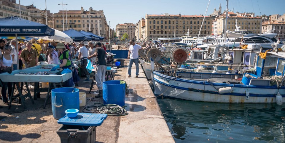 marché poisson vieux port marseille