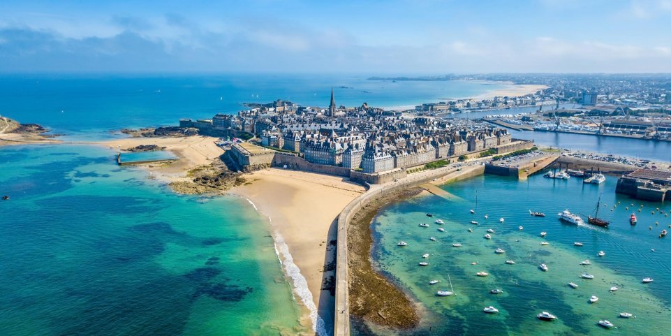 Vue aérienne sur Dinard