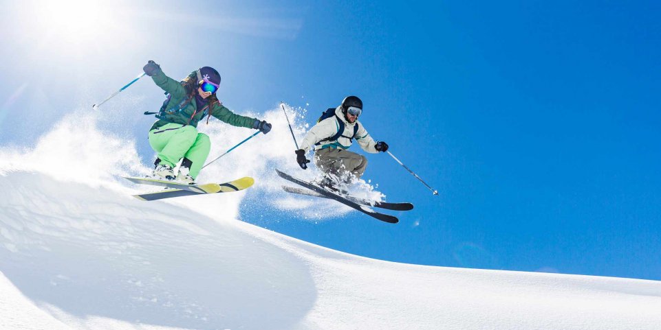 couple saut ski