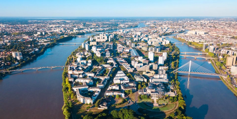 Vue panoramique de Nantes