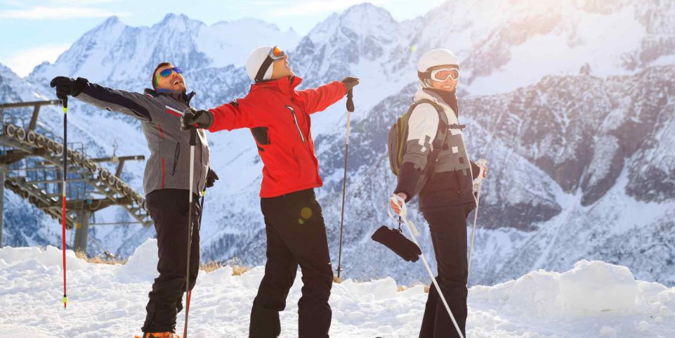 jeunes contents ski