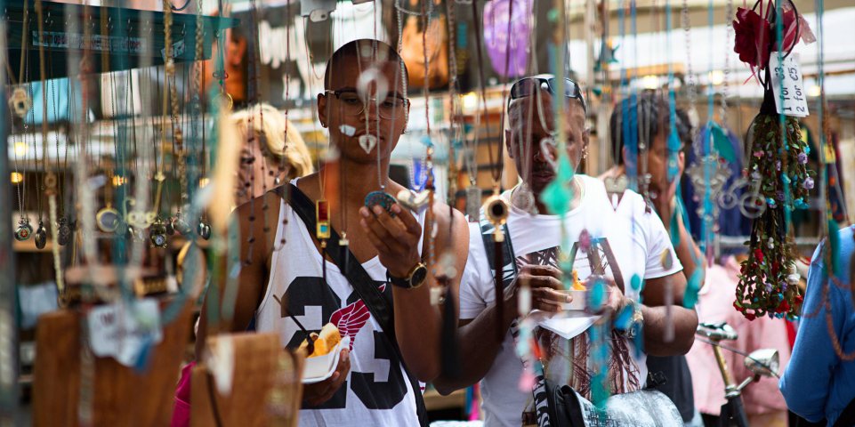 Sur un stand de marché à Amsterdam 