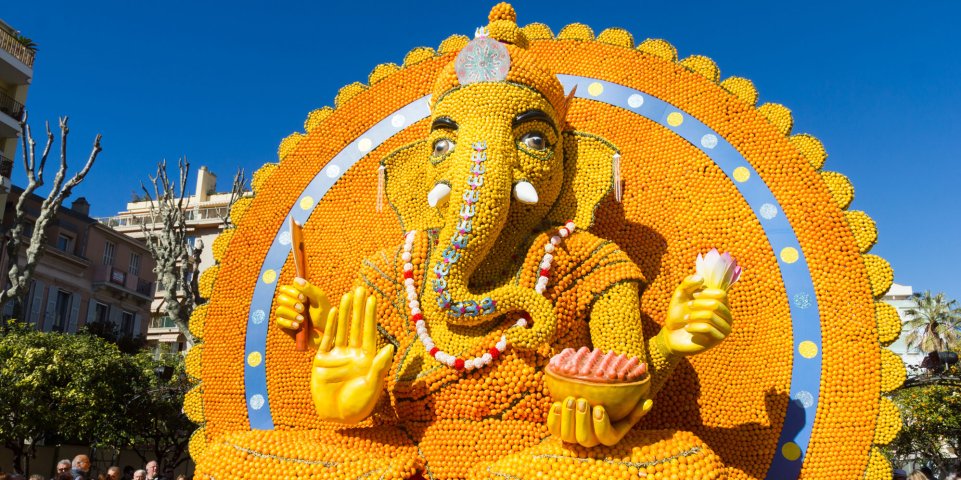 elephant ganesh citrons - fete du citron - menton