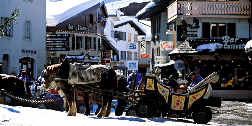 Calèche à Megève