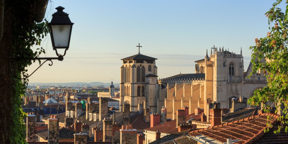 Vue sur la cathédrale de Lyon