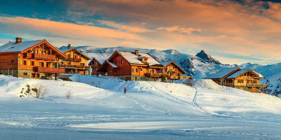 Station de l'Alpe d'Huez en Isère